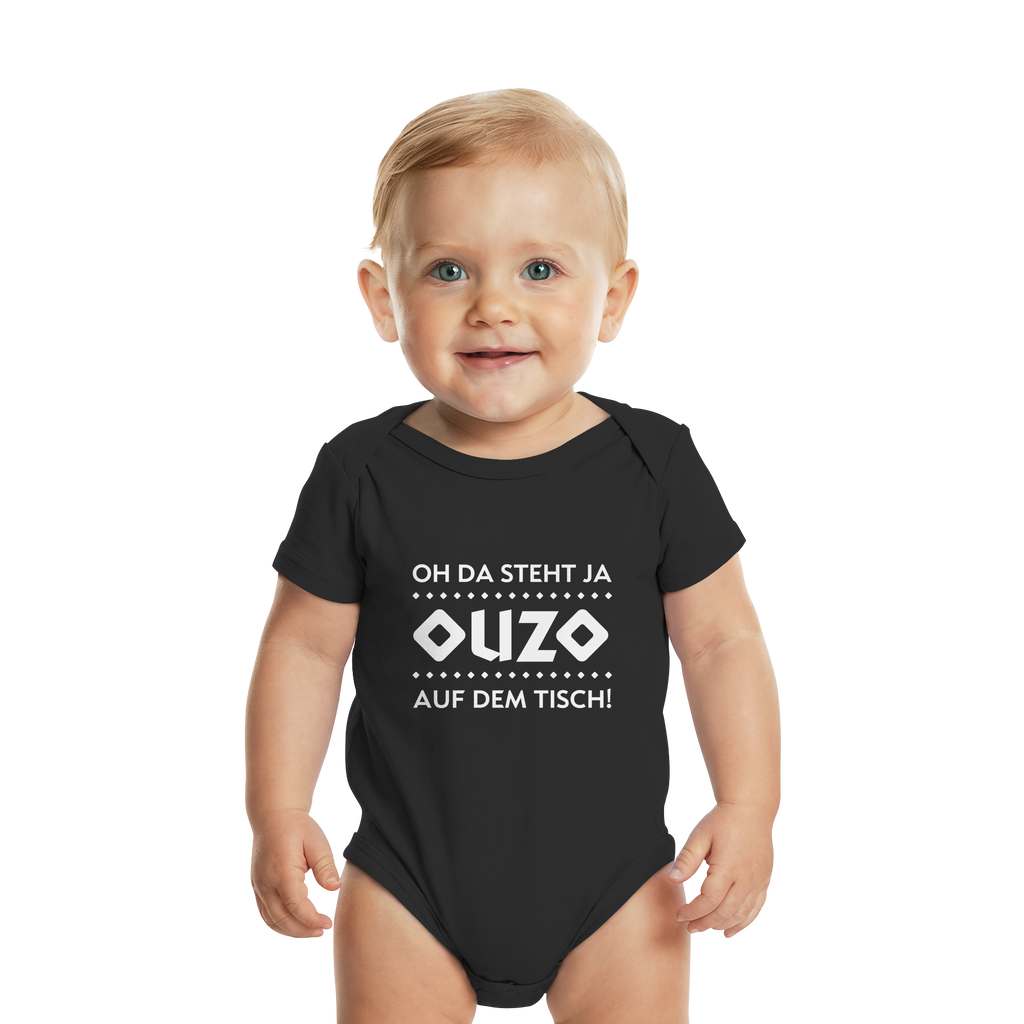 Oh da steht ja Ouzo auf dem Tisch - Organic Baby Bodysuit