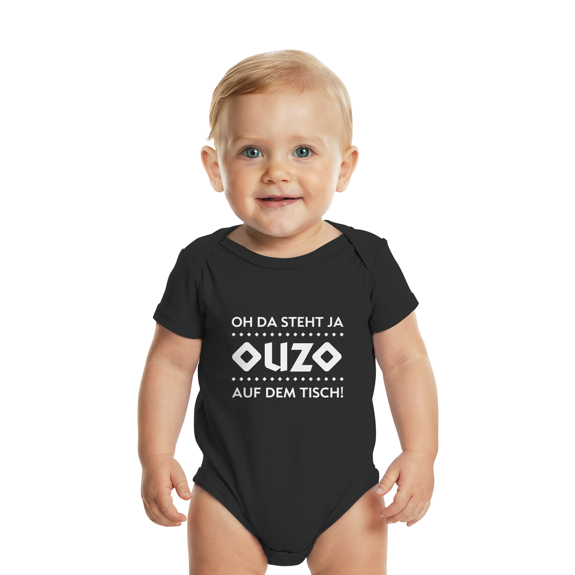 Oh da steht ja Ouzo auf dem Tisch - Organic Baby Bodysuit