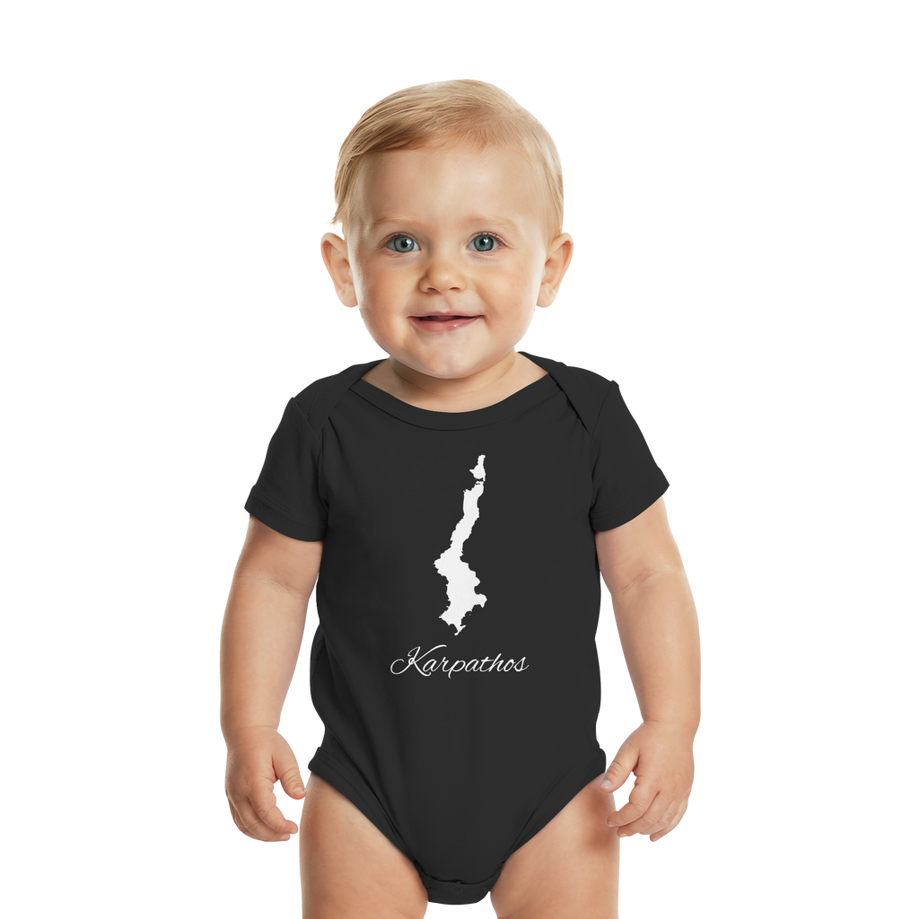 Karpathos Silhouette Griechenland - Organic Baby Bodysuit