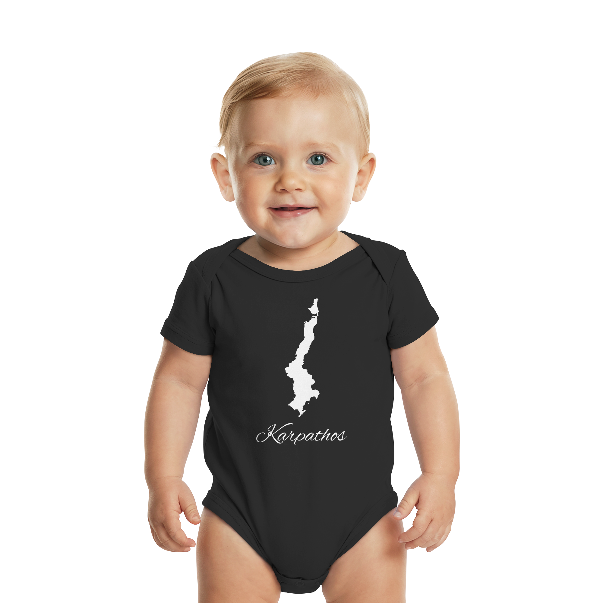 Karpathos Silhouette Griechenland - Organic Baby Bodysuit