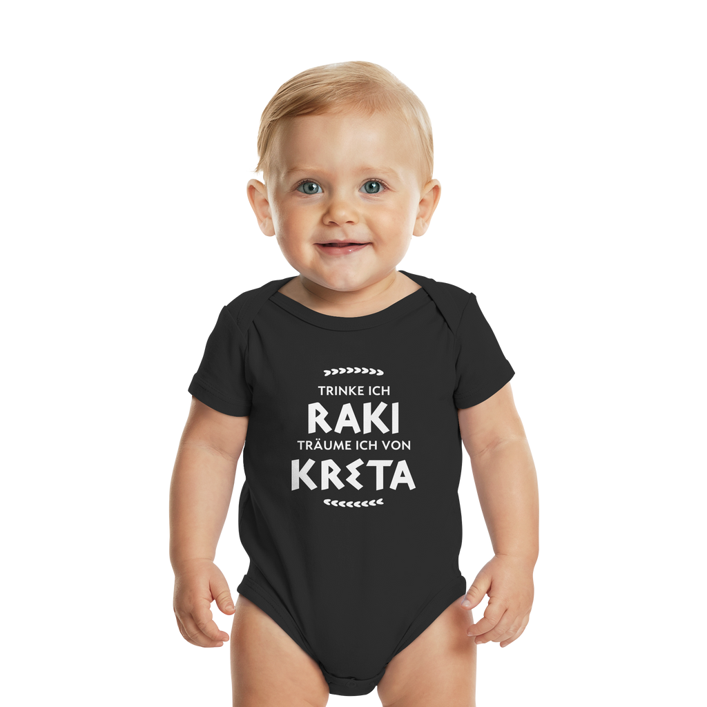 Trinke ich Raki träume ich von Kreta - Organic Baby Bodysuit