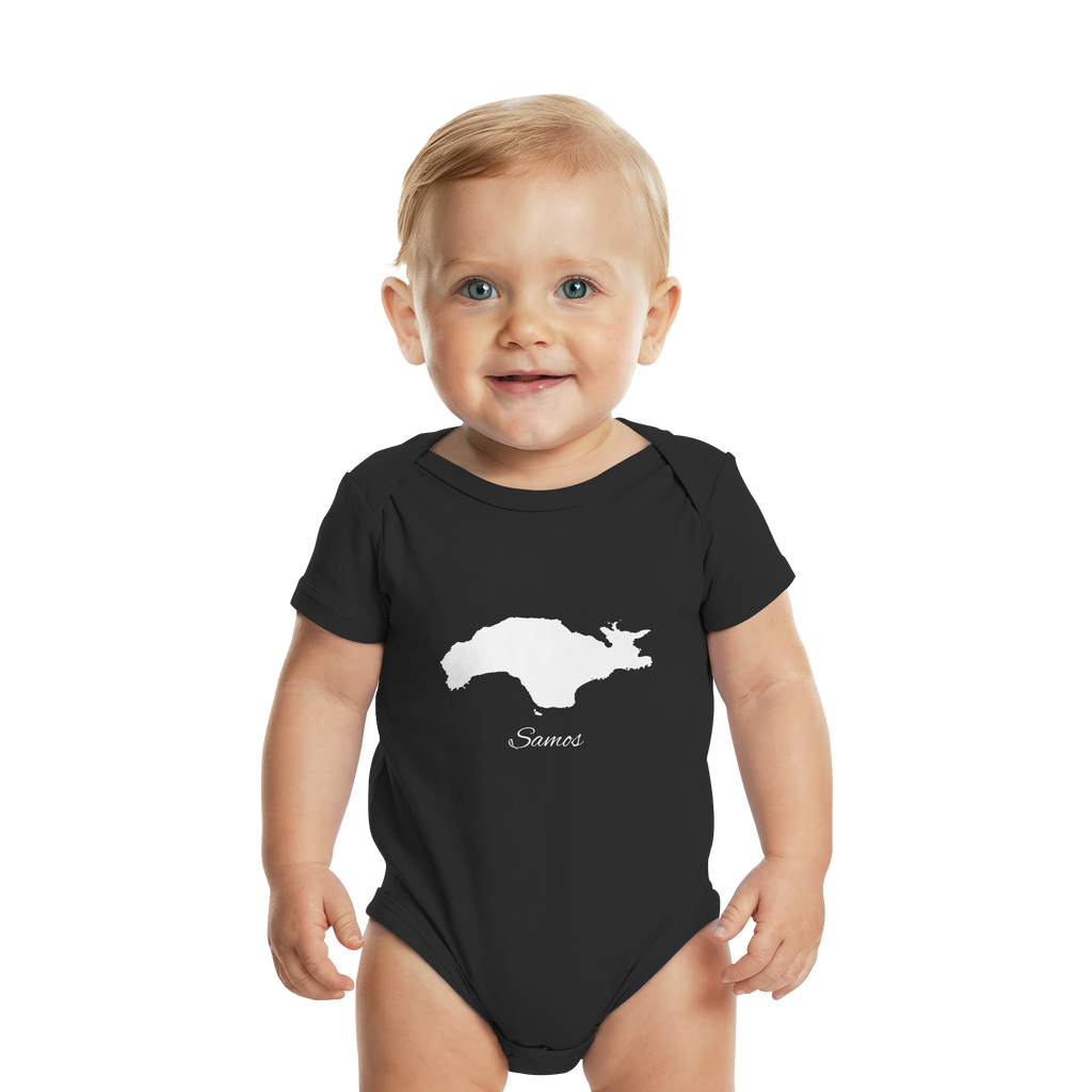 Samos Silhouette Griechenland - Organic Baby Bodysuit
