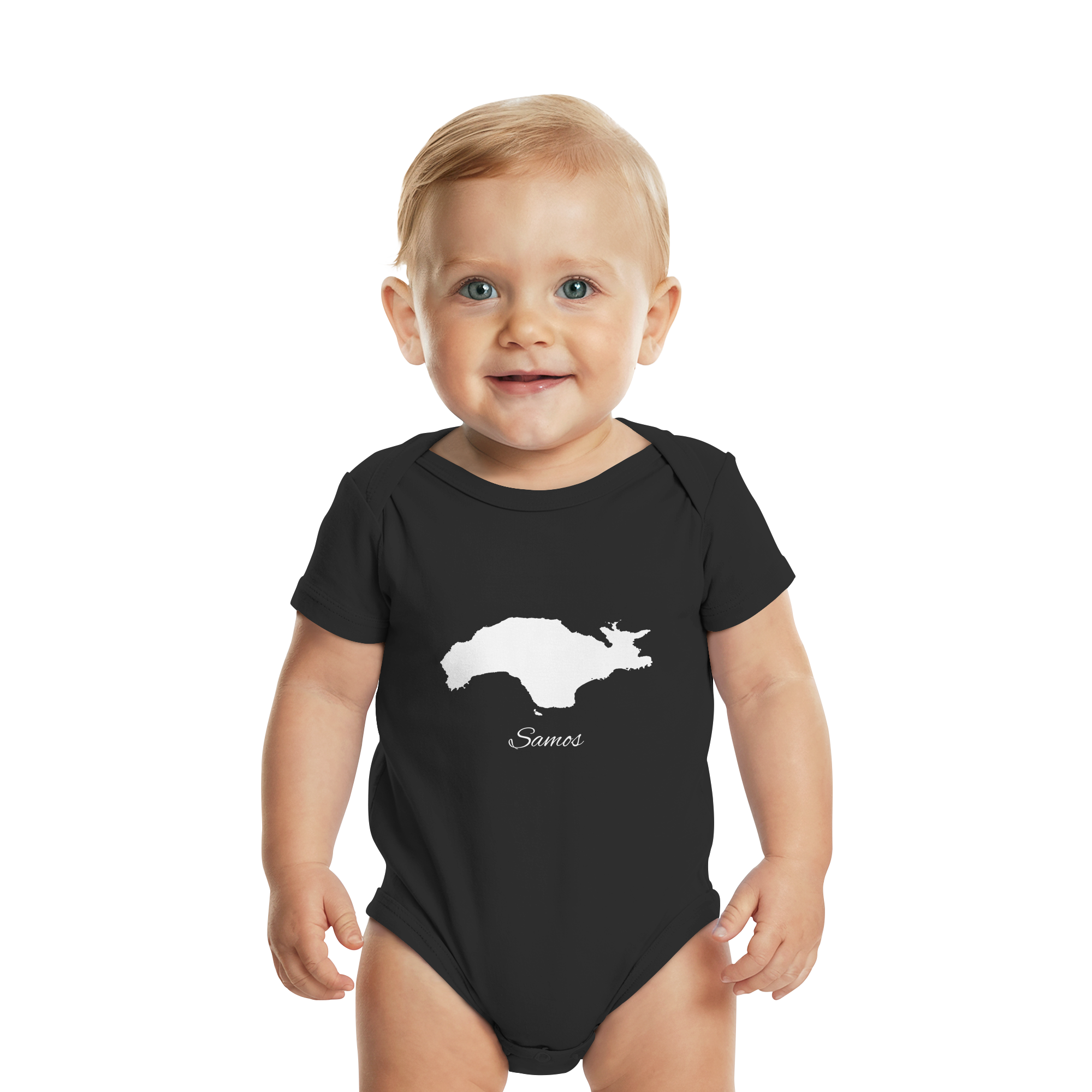 Samos Silhouette Griechenland - Organic Baby Bodysuit