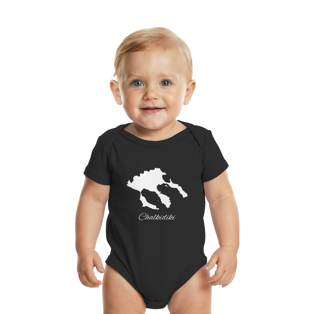 Chalkidiki Silhouette Griechenland - Organic Baby Bodysuit