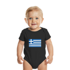 Griechenland Flagge - Organic Baby Bodysuit