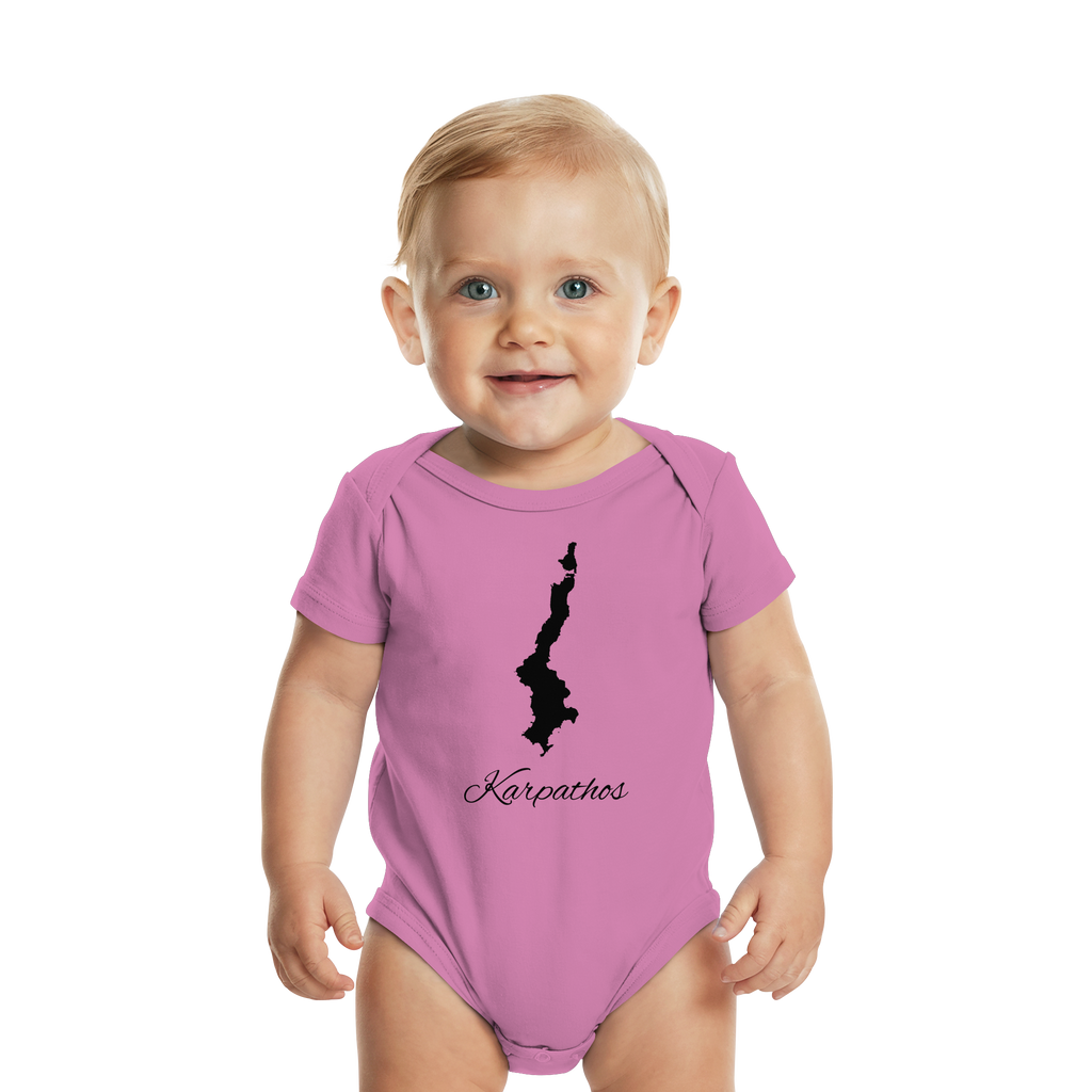 Karpathos Silhouette Griechenland - Organic Baby Bodysuit