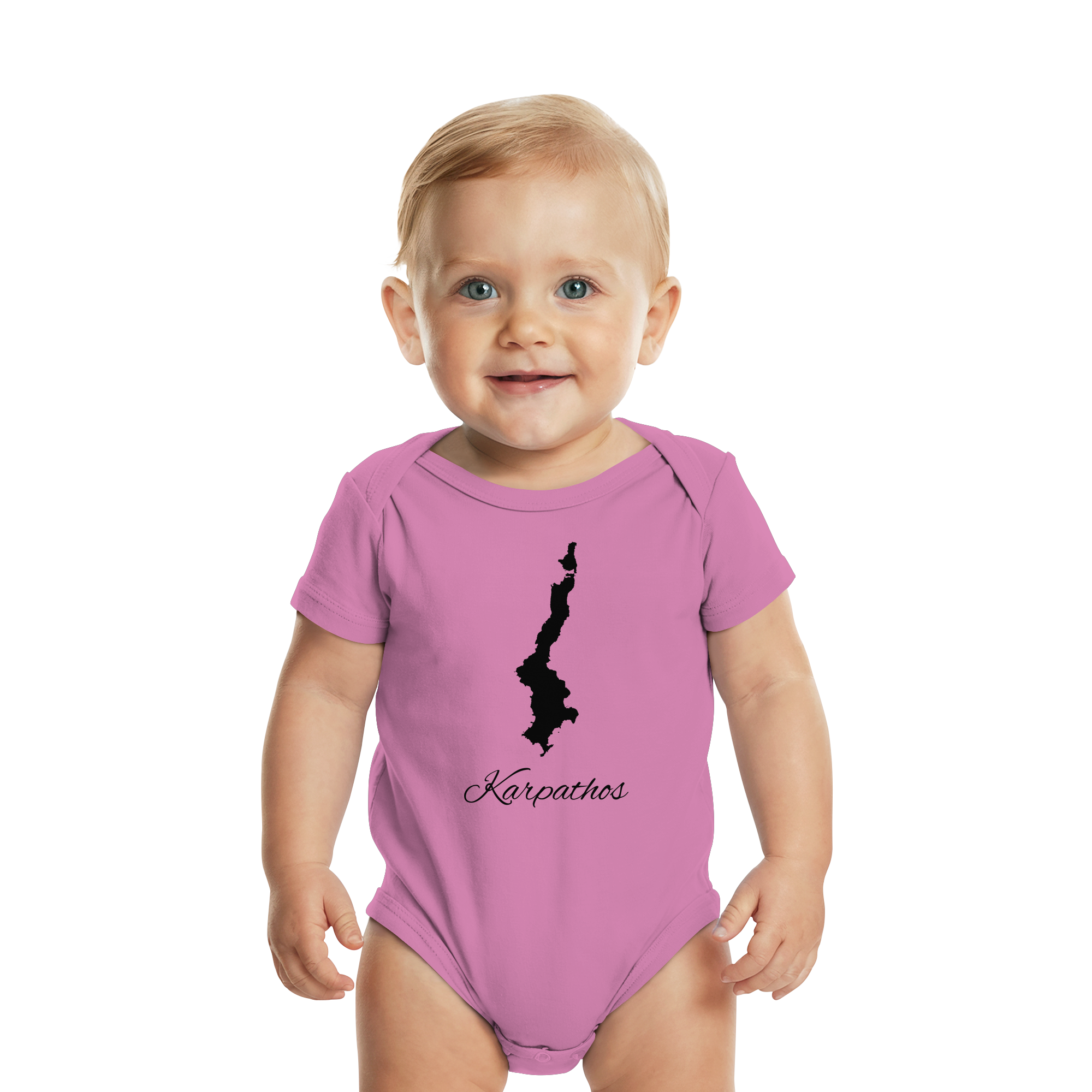 Karpathos Silhouette Griechenland - Organic Baby Bodysuit
