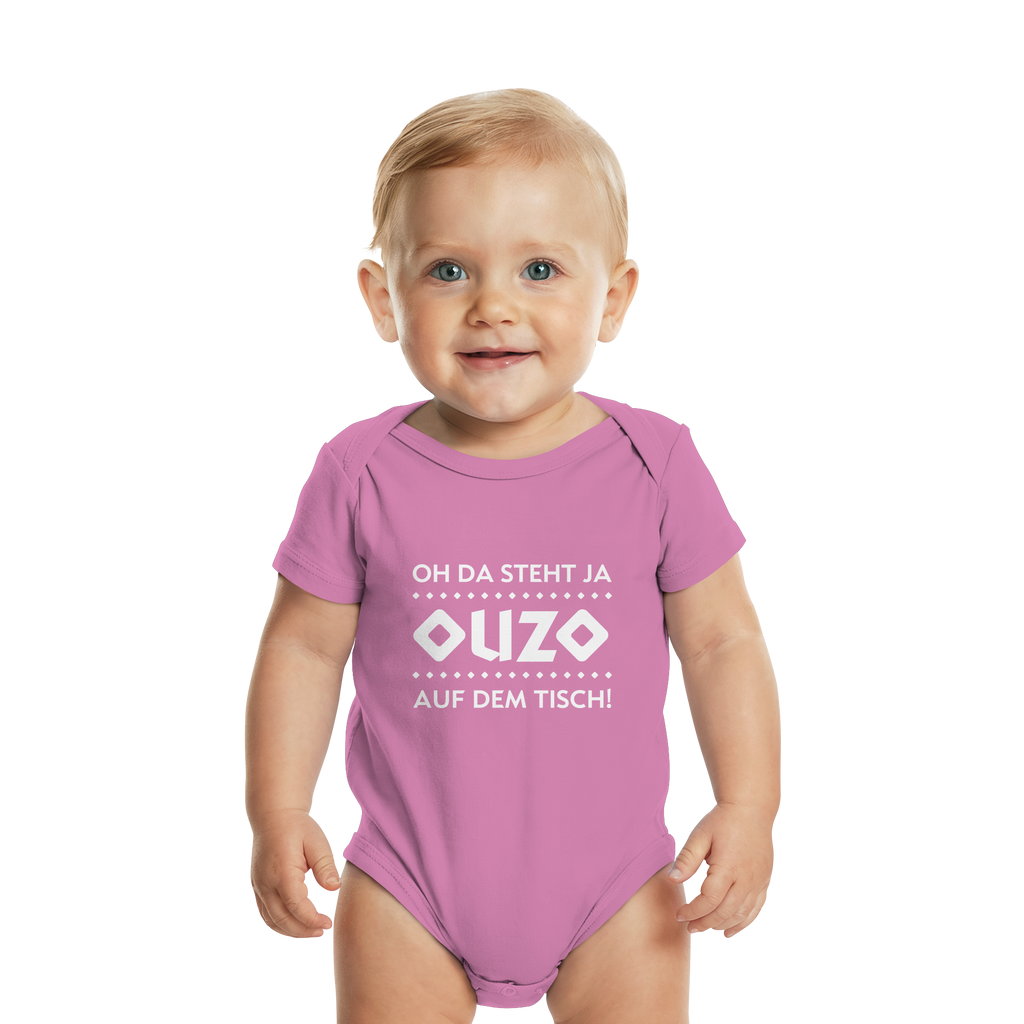 Oh da steht ja Ouzo auf dem Tisch - Organic Baby Bodysuit