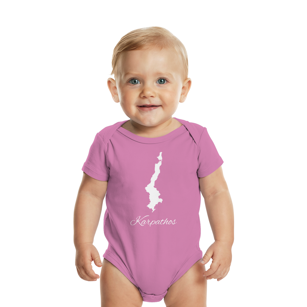 Karpathos Silhouette Griechenland - Organic Baby Bodysuit