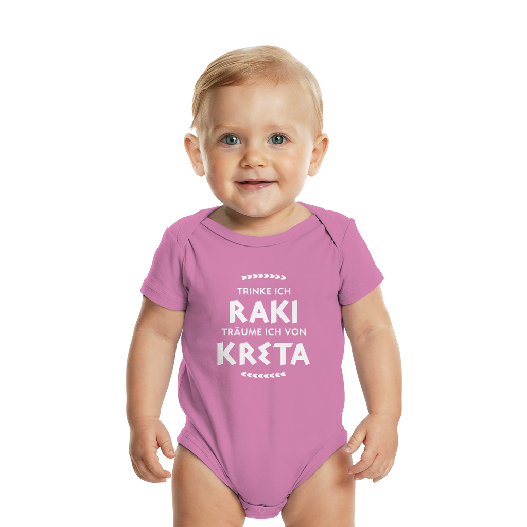 Trinke ich Raki träume ich von Kreta - Organic Baby Bodysuit