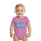 Griechenland Flagge - Organic Baby Bodysuit