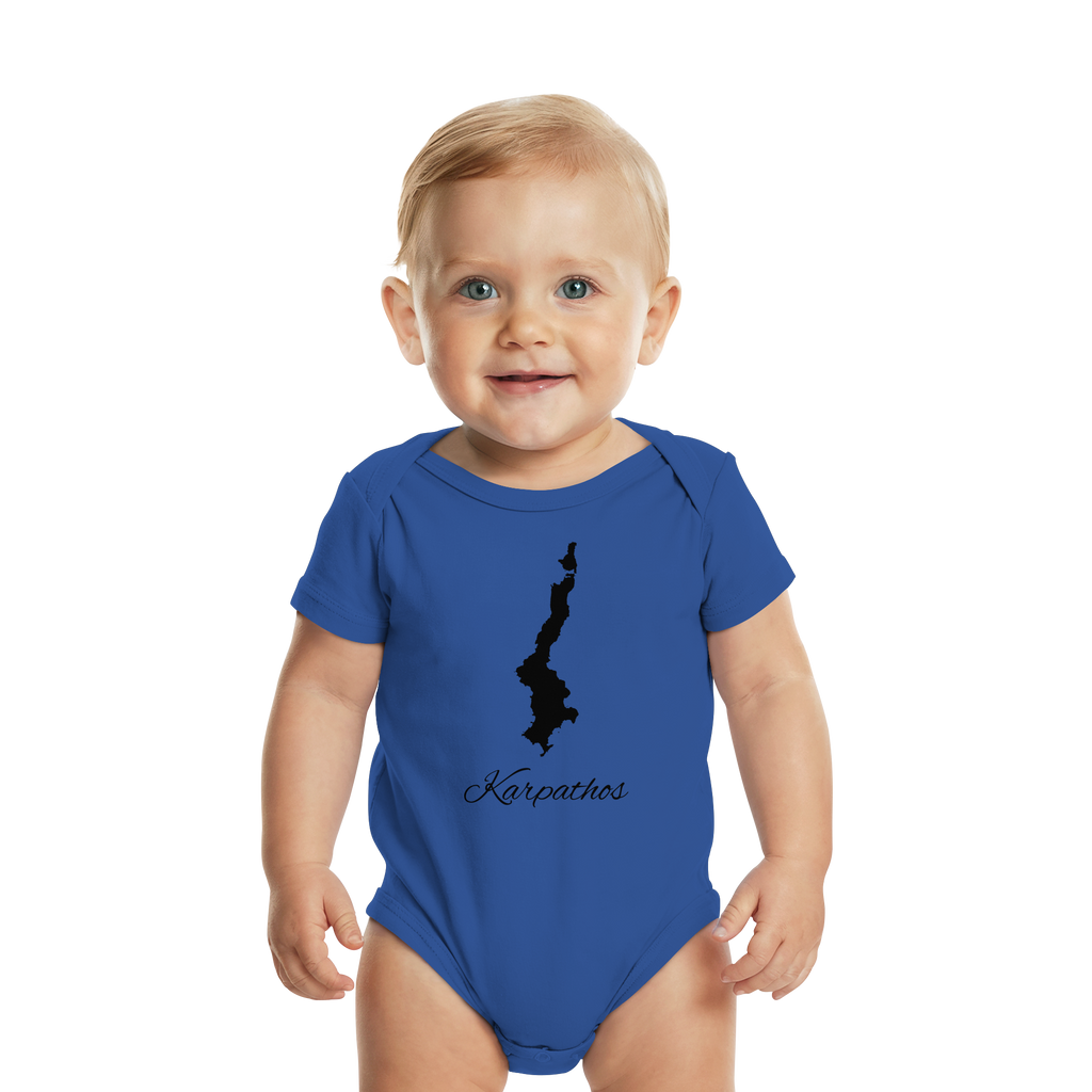Karpathos Silhouette Griechenland - Organic Baby Bodysuit