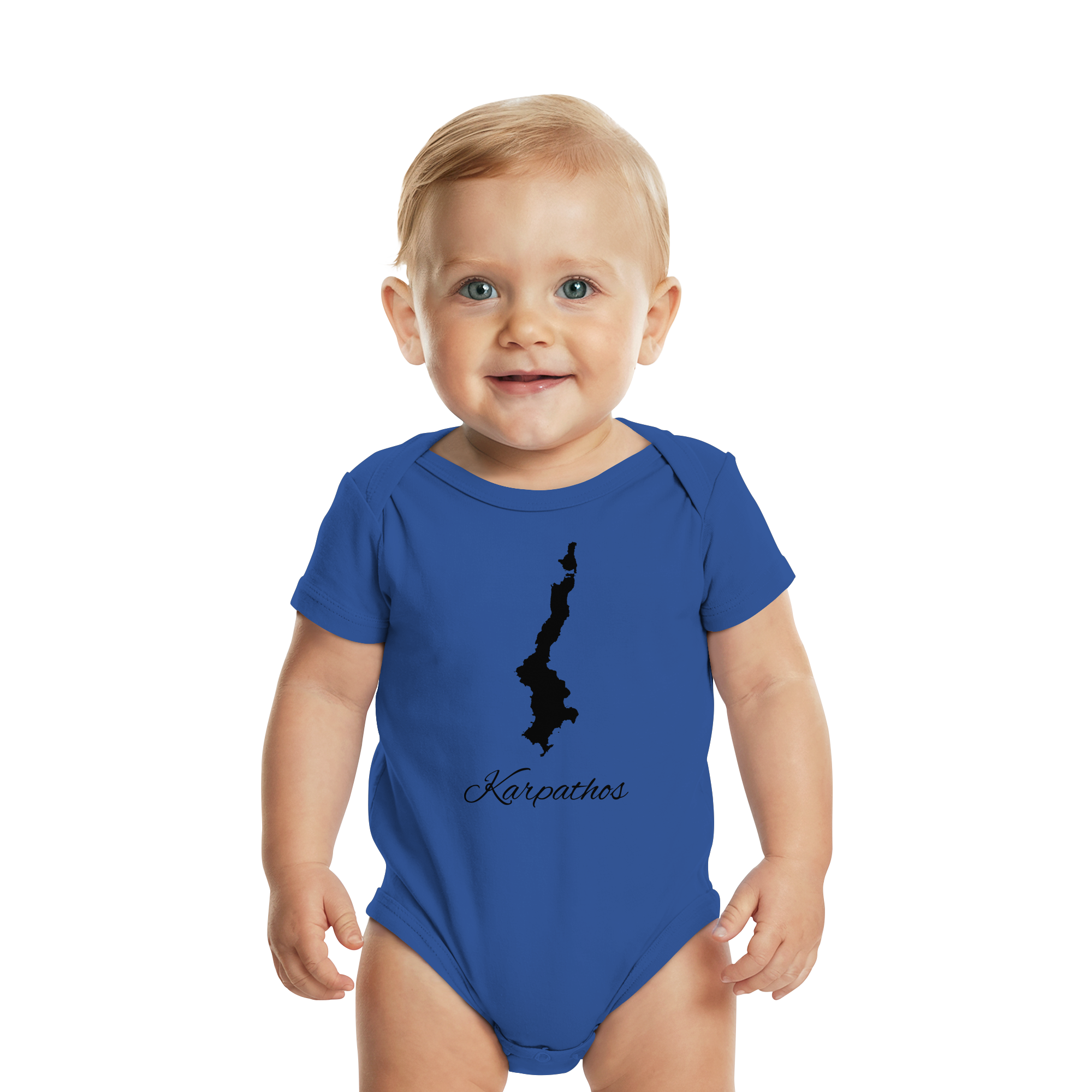 Karpathos Silhouette Griechenland - Organic Baby Bodysuit