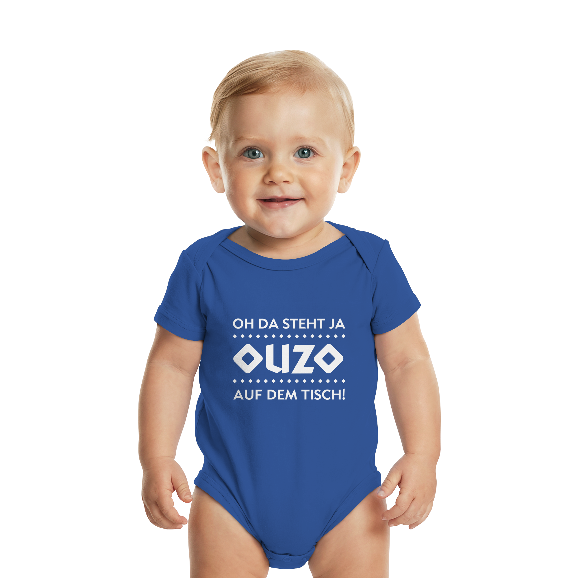 Oh da steht ja Ouzo auf dem Tisch - Organic Baby Bodysuit