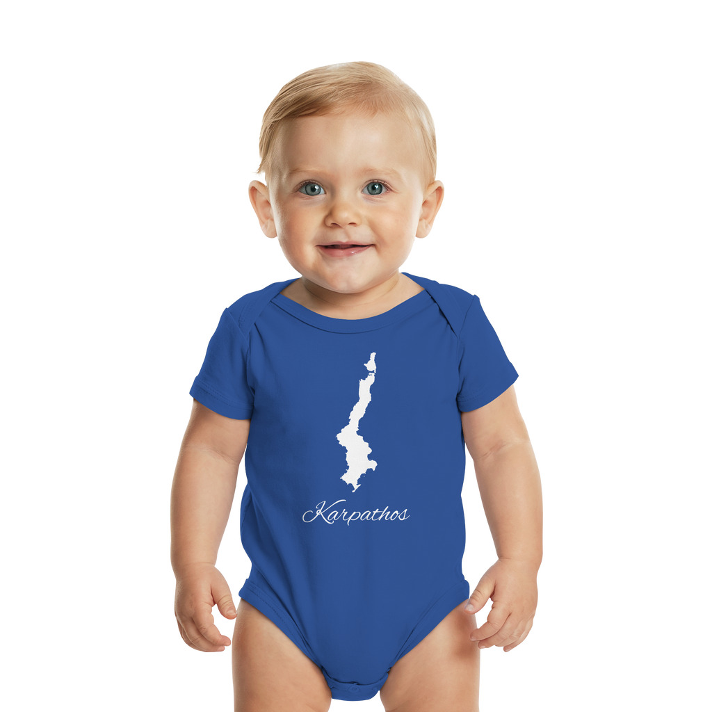 Karpathos Silhouette Griechenland - Organic Baby Bodysuit