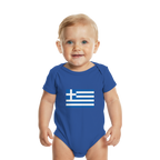 Griechenland Flagge - Organic Baby Bodysuit