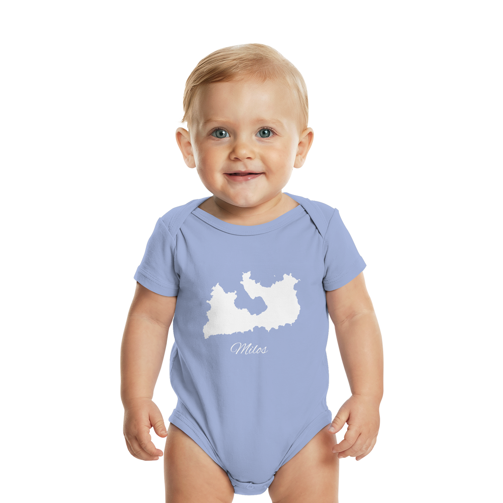 Milos Silhouette Griechenland - Organic Baby Bodysuit