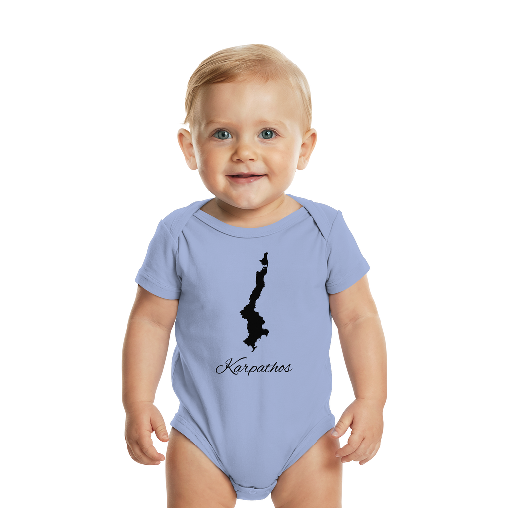 Karpathos Silhouette Griechenland - Organic Baby Bodysuit