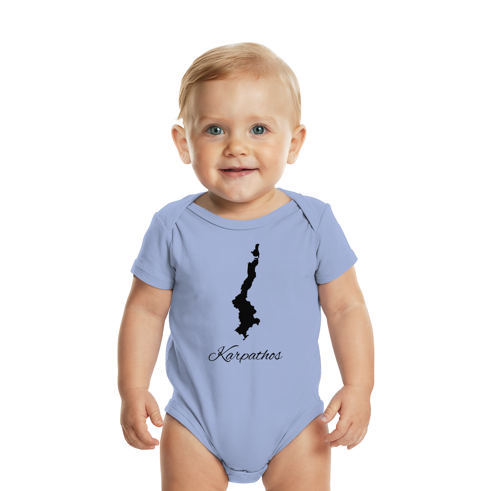 Karpathos Silhouette Griechenland - Organic Baby Bodysuit
