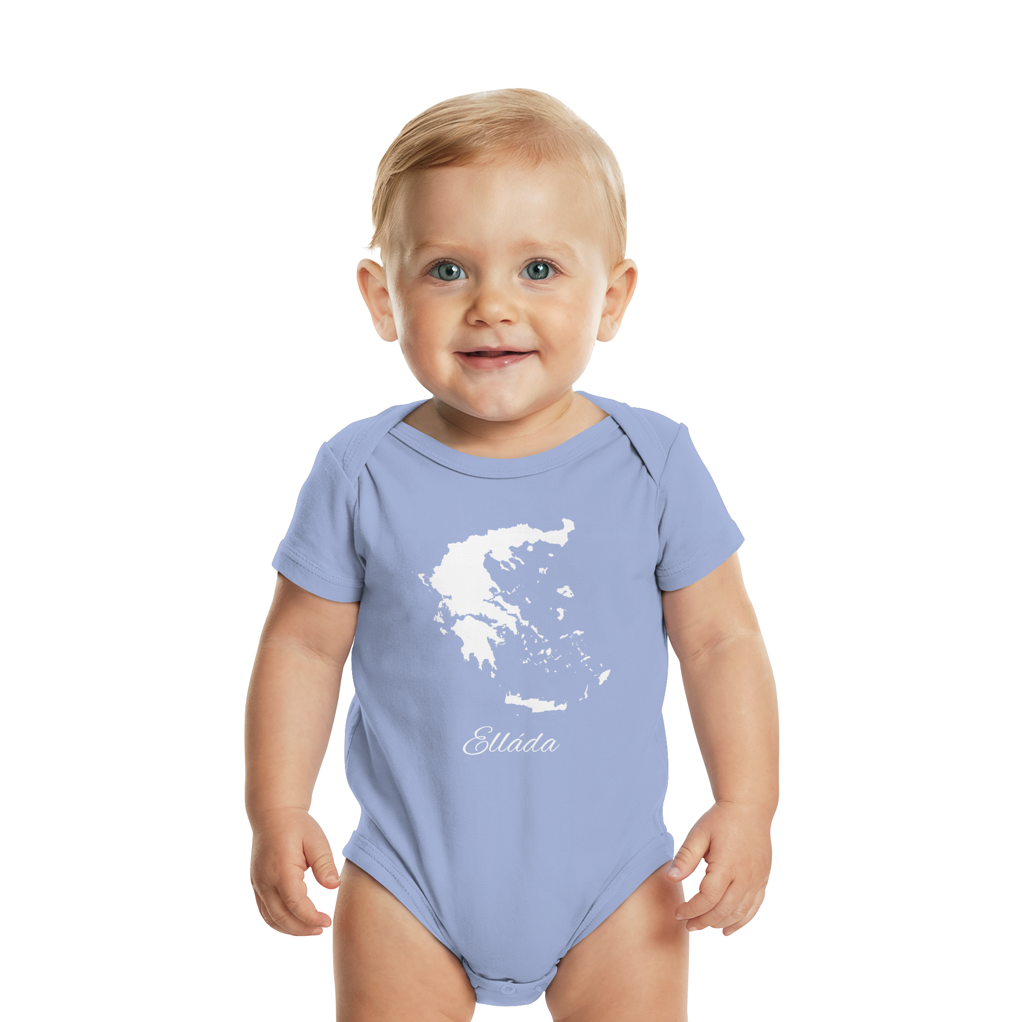 Ellada Silhouette Griechenland - Organic Baby Bodysuit