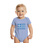 Griechenland Flagge - Organic Baby Bodysuit