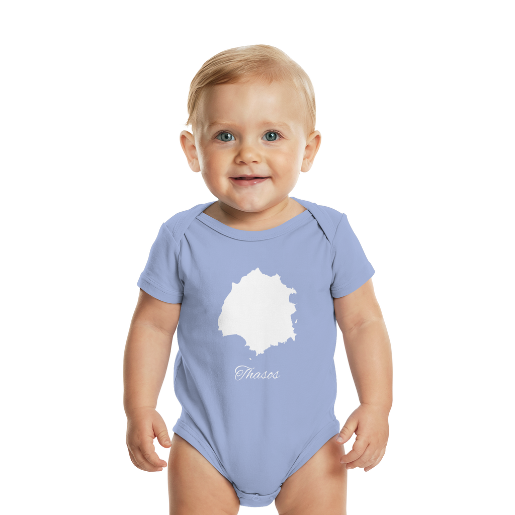 Thasos Silhouette Griechenland - Organic Baby Bodysuit