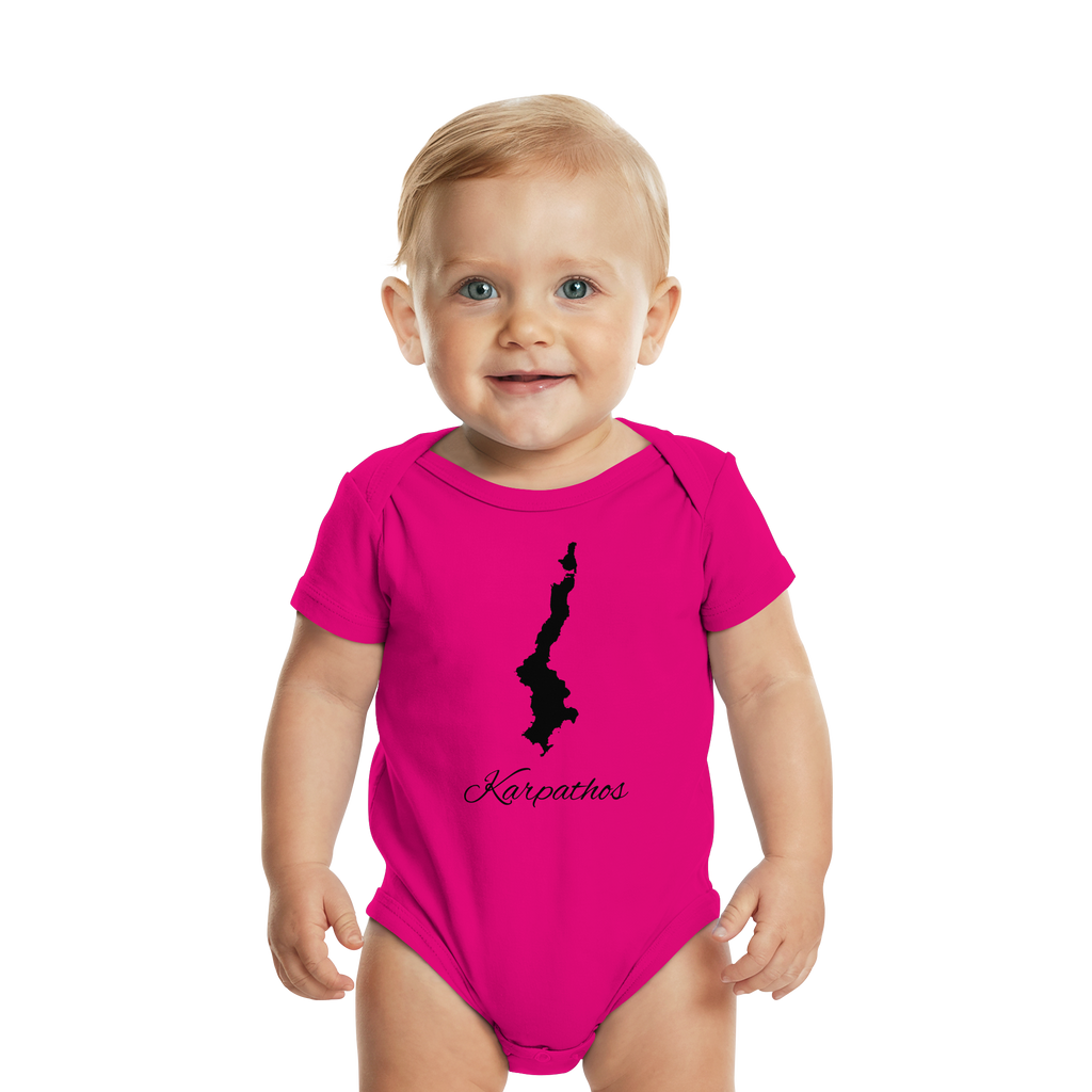 Karpathos Silhouette Griechenland - Organic Baby Bodysuit