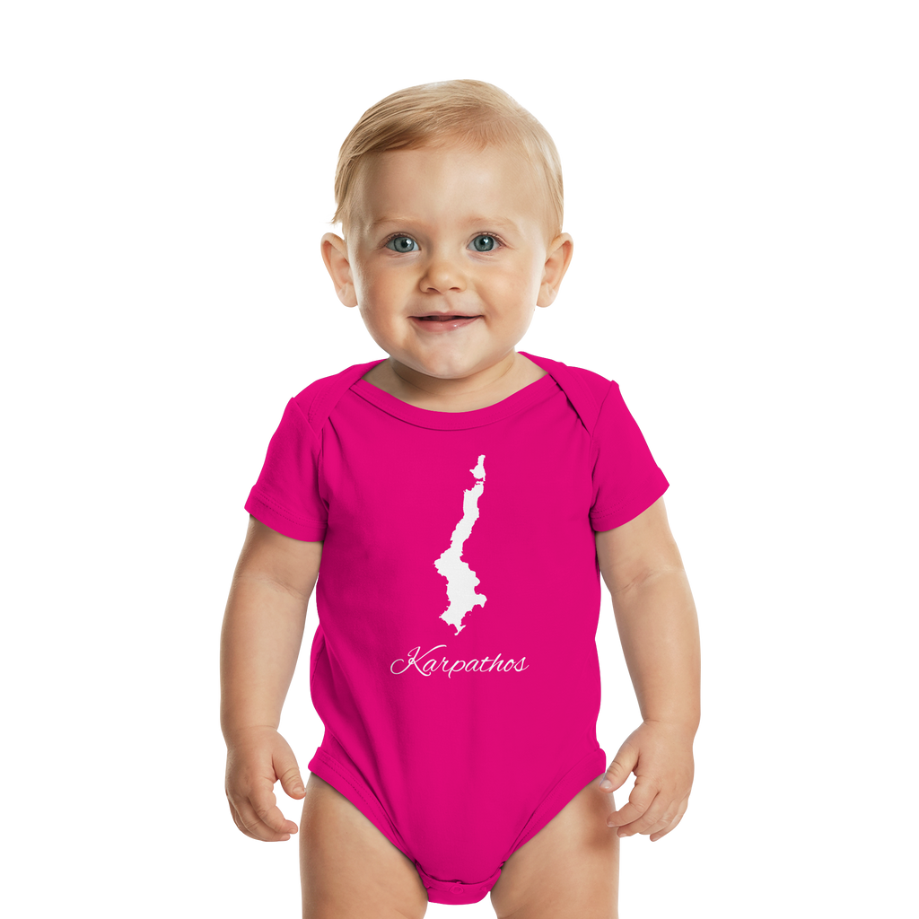 Karpathos Silhouette Griechenland - Organic Baby Bodysuit