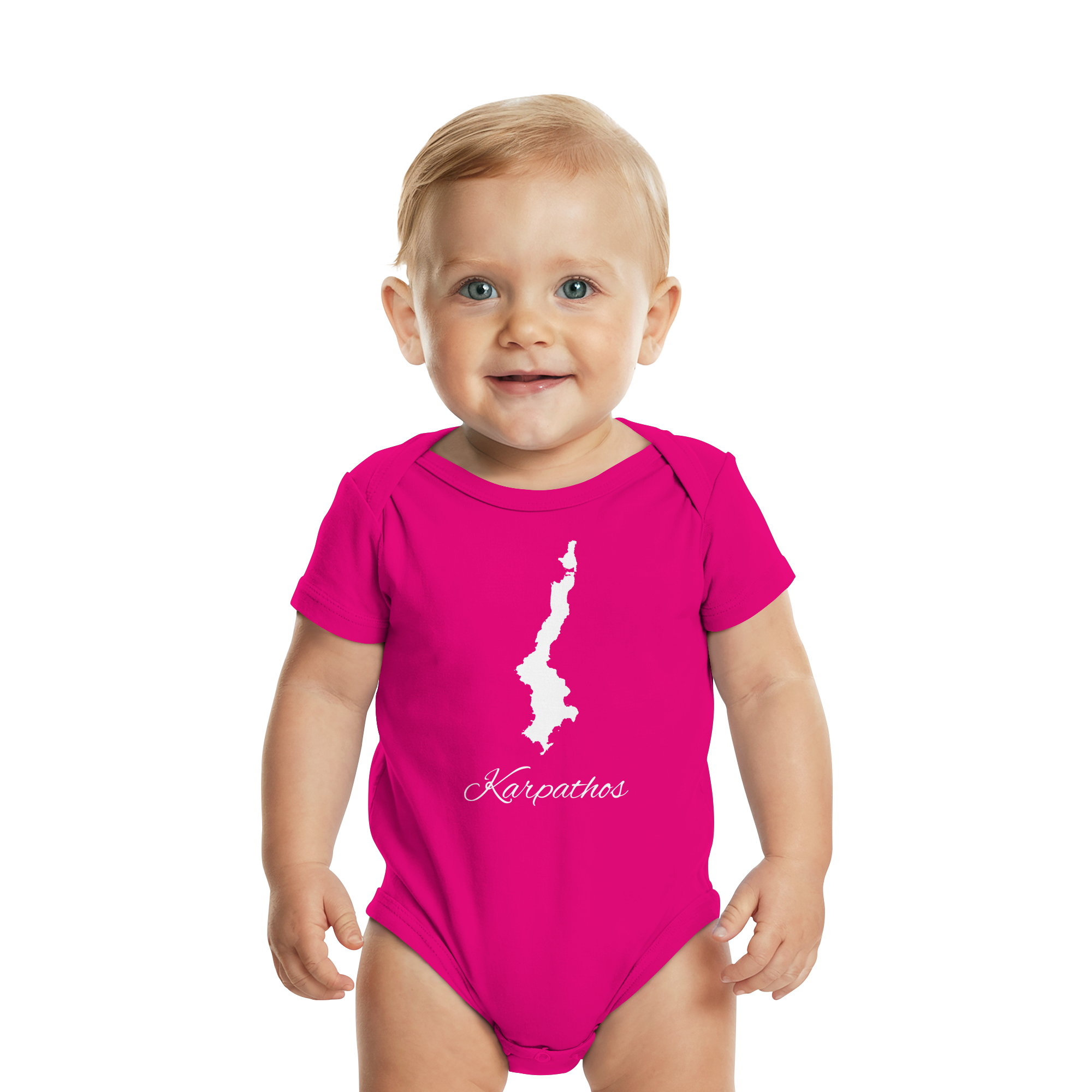 Karpathos Silhouette Griechenland - Organic Baby Bodysuit