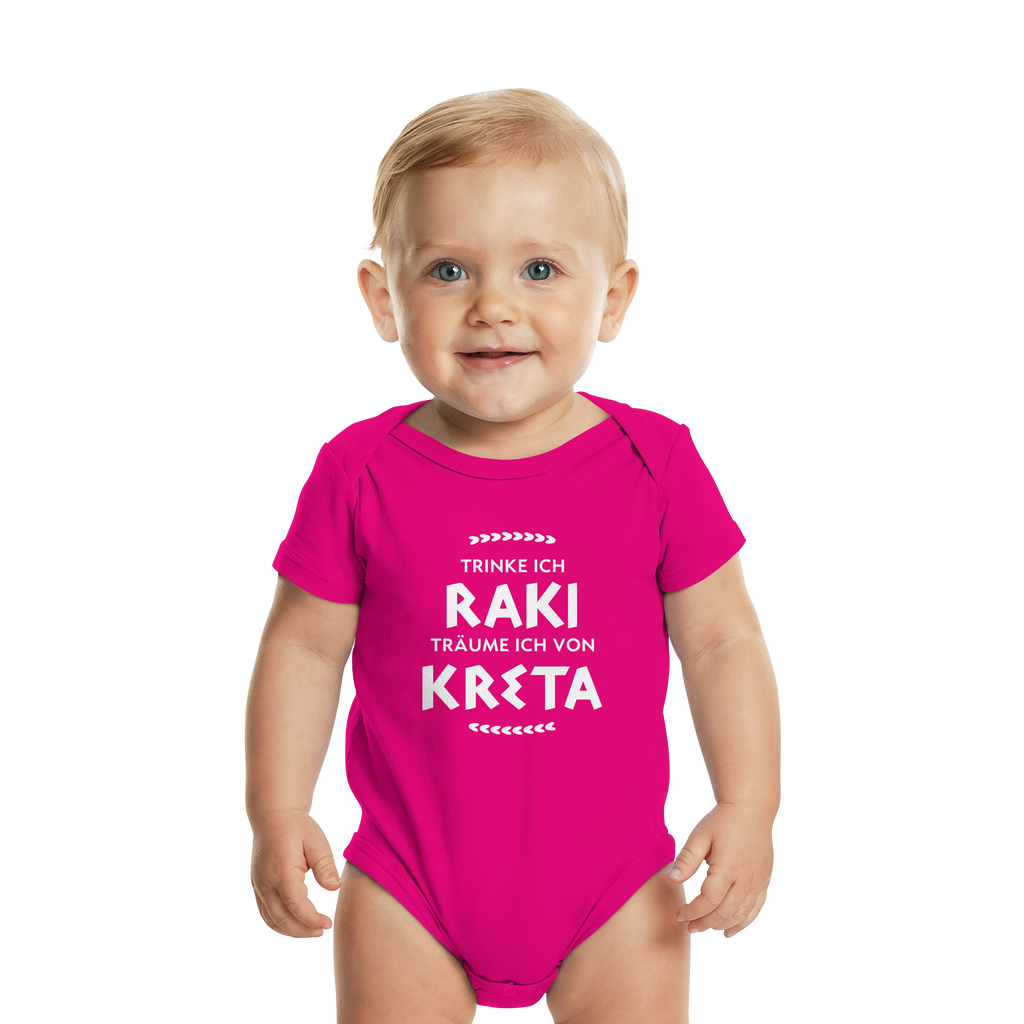 Trinke ich Raki träume ich von Kreta - Organic Baby Bodysuit