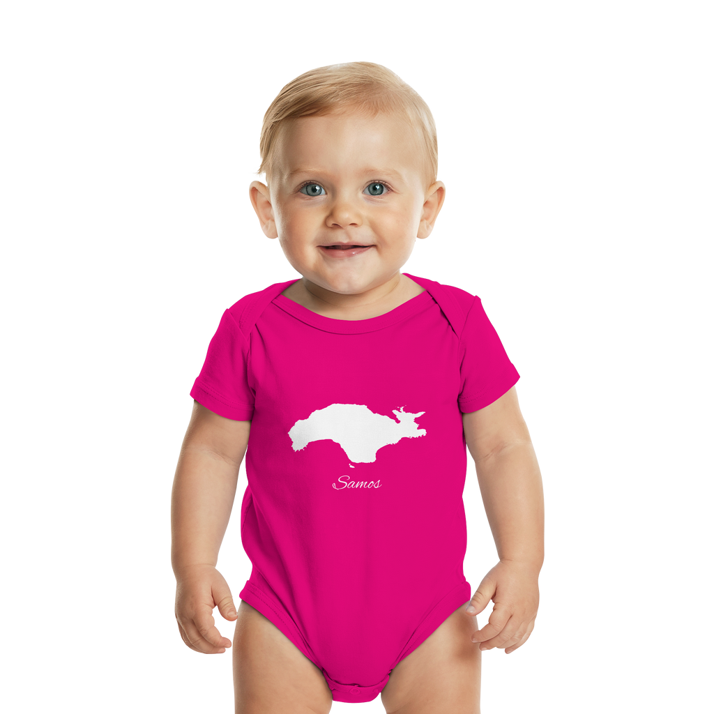 Samos Silhouette Griechenland - Organic Baby Bodysuit