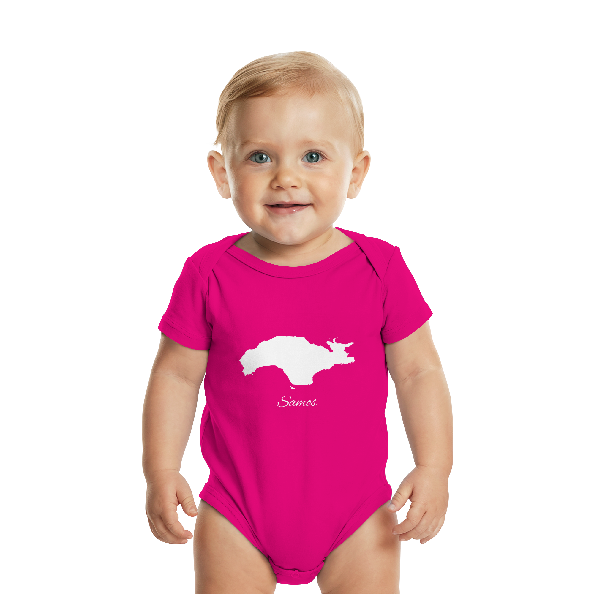 Samos Silhouette Griechenland - Organic Baby Bodysuit