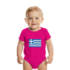 Griechenland Flagge - Organic Baby Bodysuit