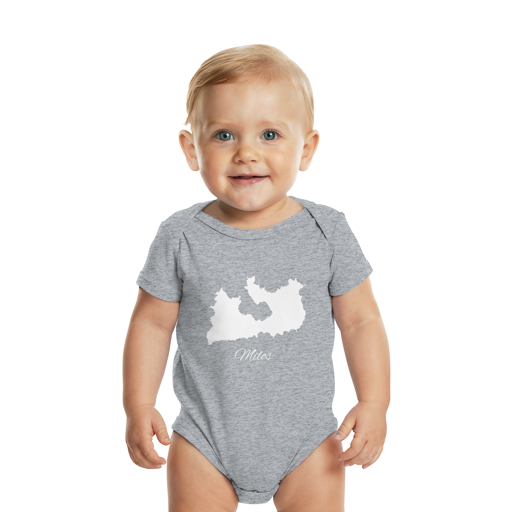 Milos Silhouette Griechenland - Organic Baby Bodysuit