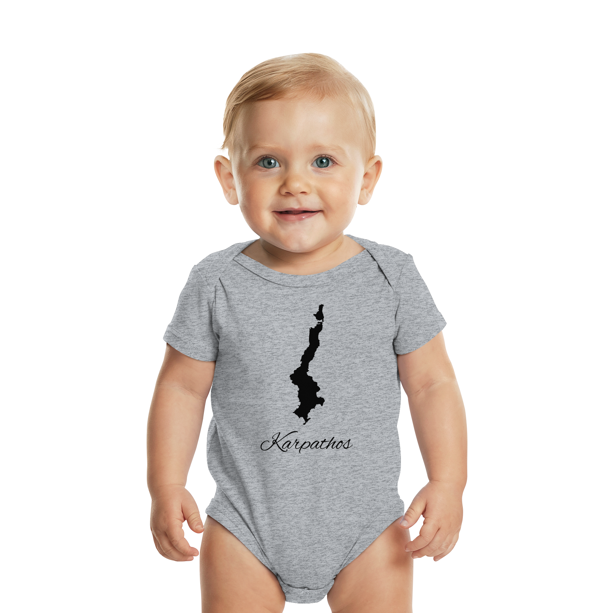 Karpathos Silhouette Griechenland - Organic Baby Bodysuit