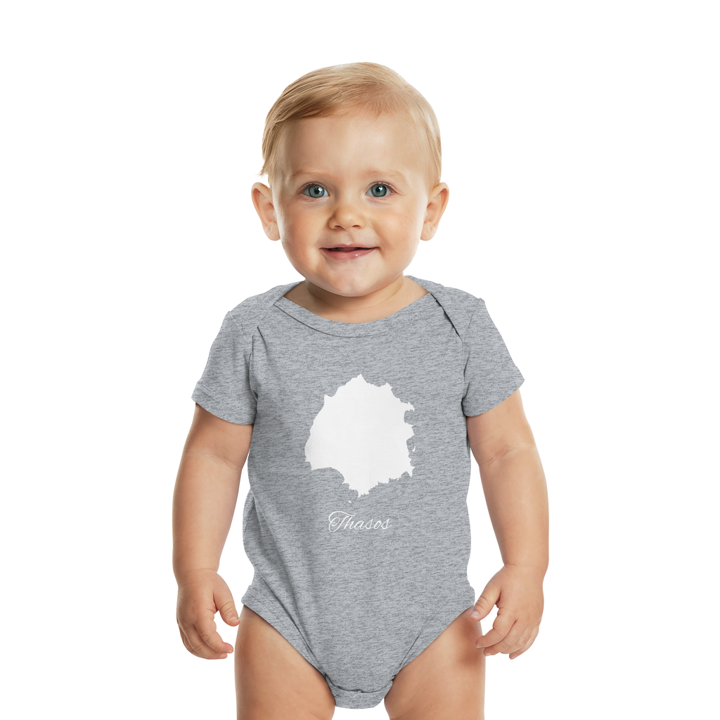 Thasos Silhouette Griechenland - Organic Baby Bodysuit