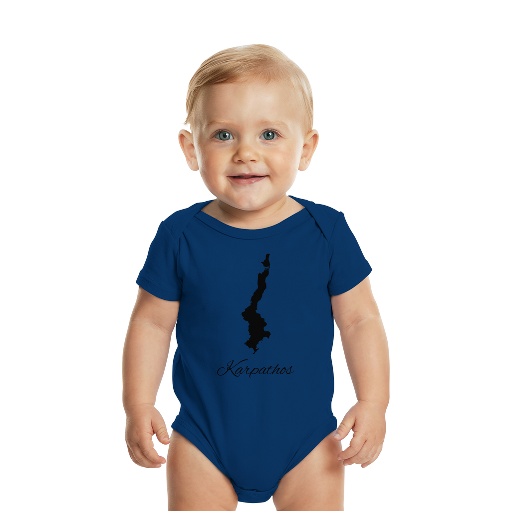 Karpathos Silhouette Griechenland - Organic Baby Bodysuit