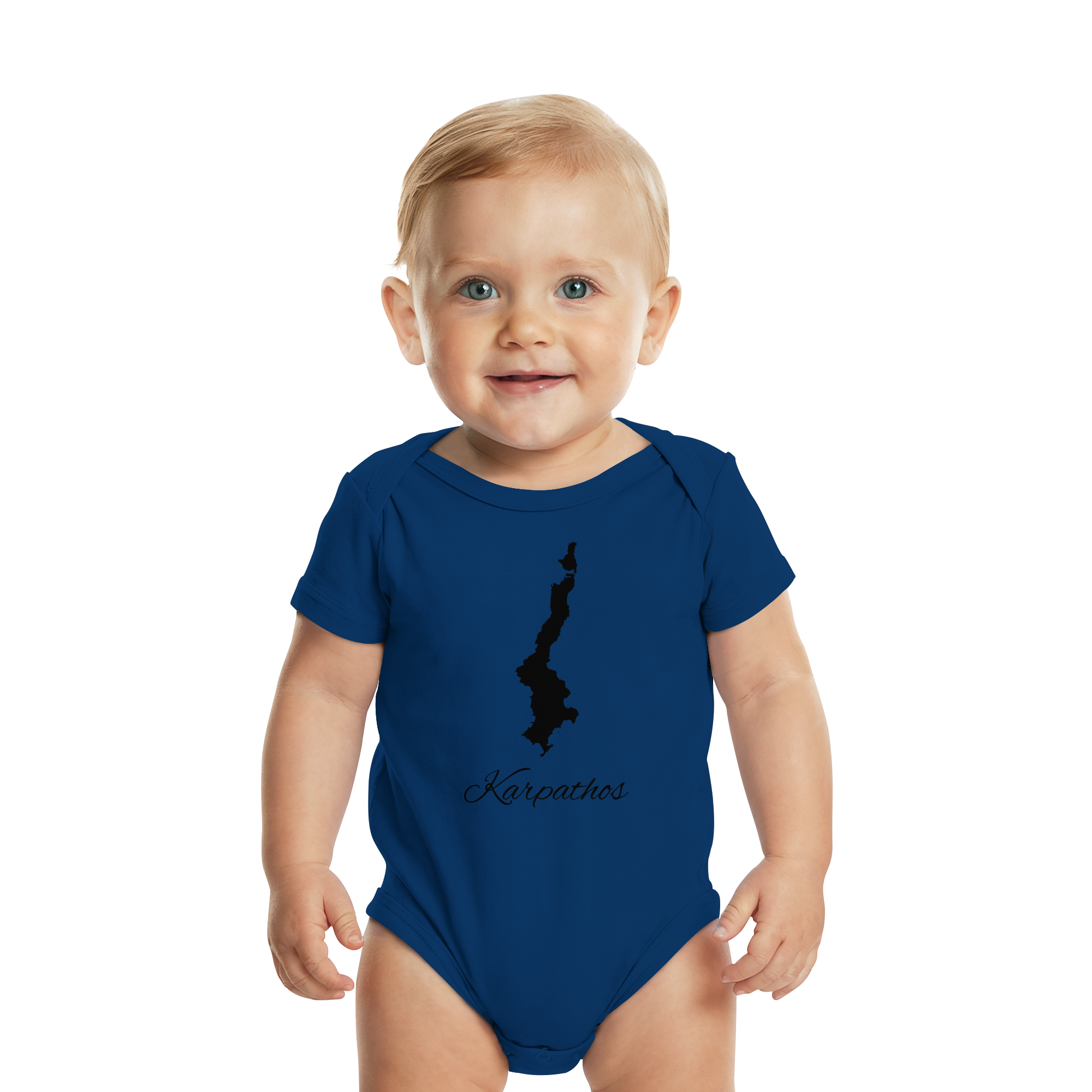 Karpathos Silhouette Griechenland - Organic Baby Bodysuit