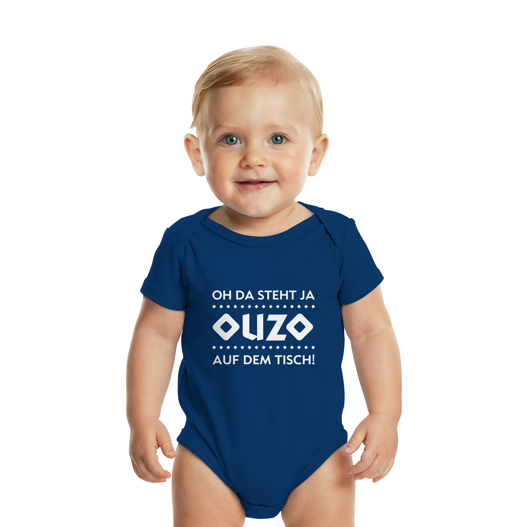 Oh da steht ja Ouzo auf dem Tisch - Organic Baby Bodysuit