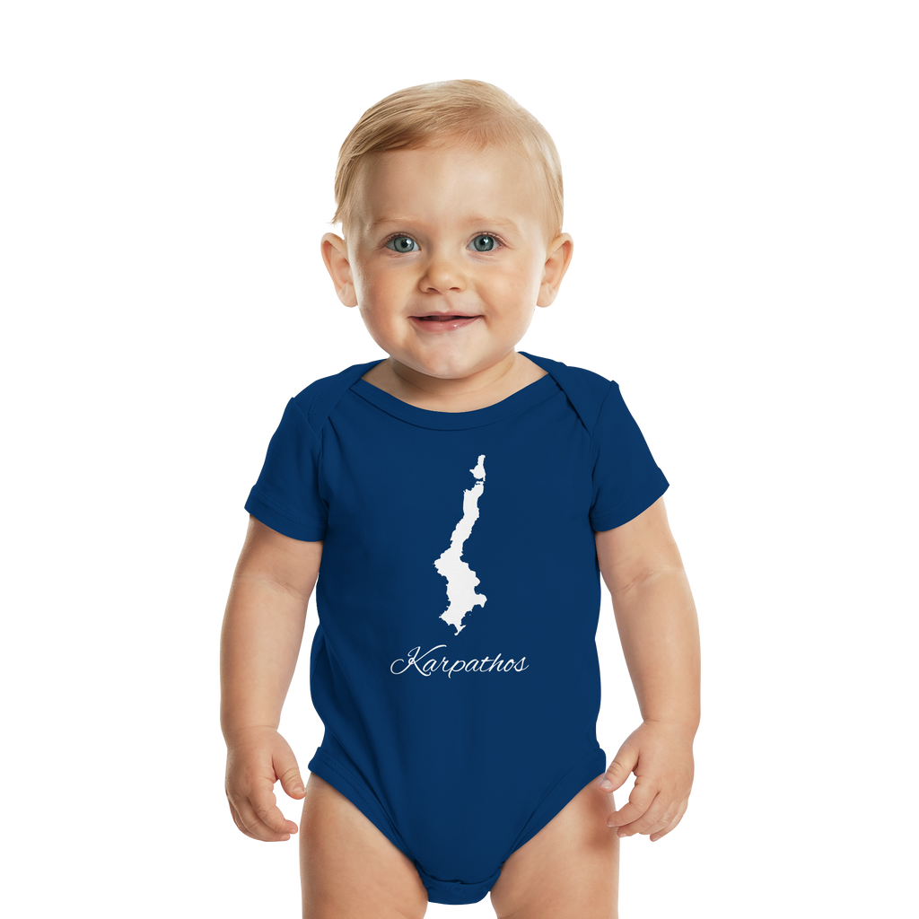 Karpathos Silhouette Griechenland - Organic Baby Bodysuit