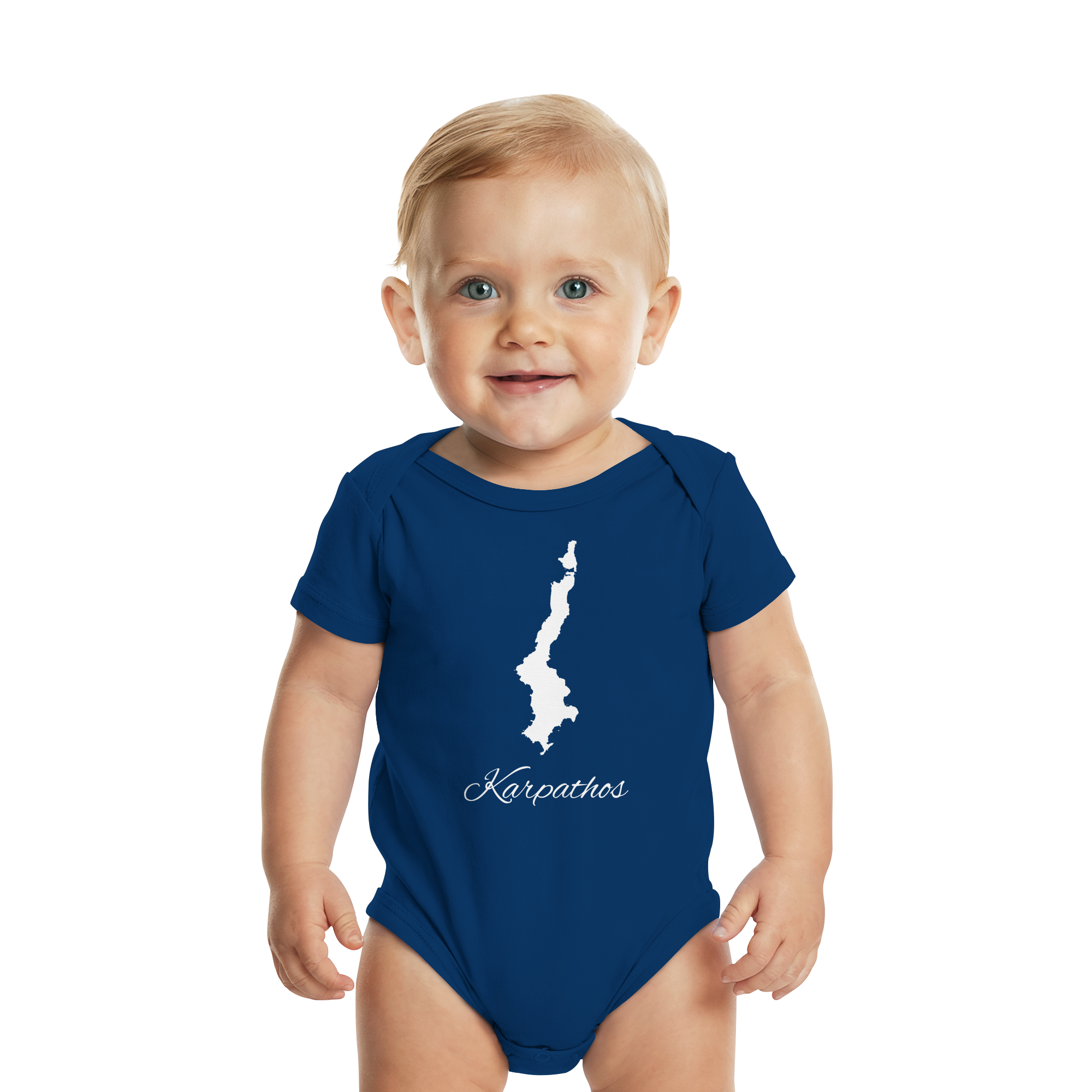 Karpathos Silhouette Griechenland - Organic Baby Bodysuit