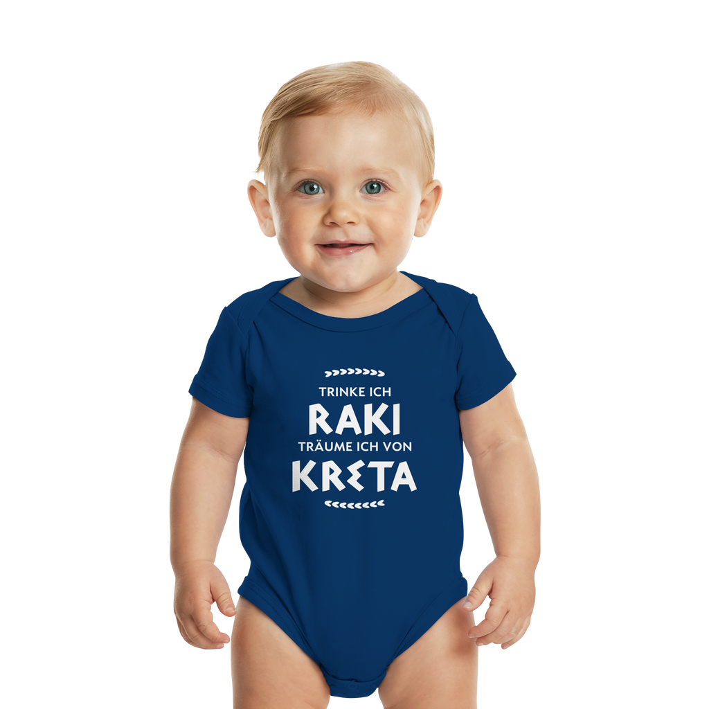 Trinke ich Raki träume ich von Kreta - Organic Baby Bodysuit