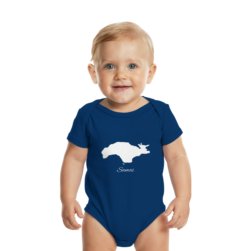 Samos Silhouette Griechenland - Organic Baby Bodysuit