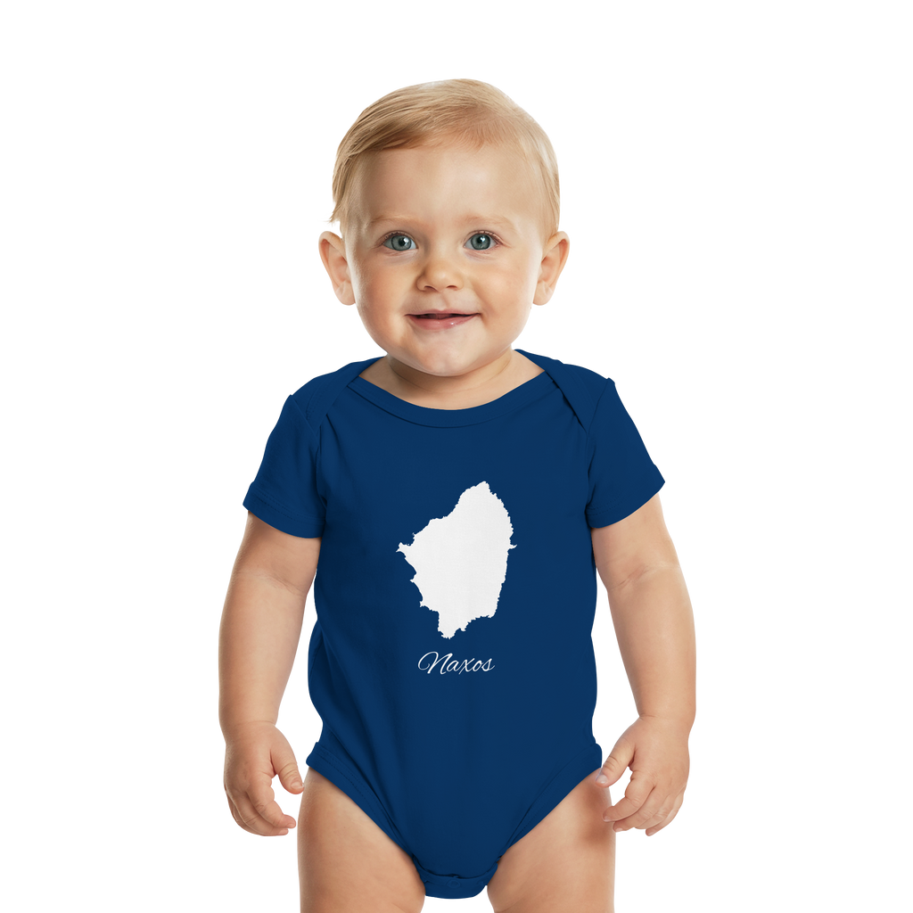 Naxos Silhouette Griechenland - Organic Baby Bodysuit