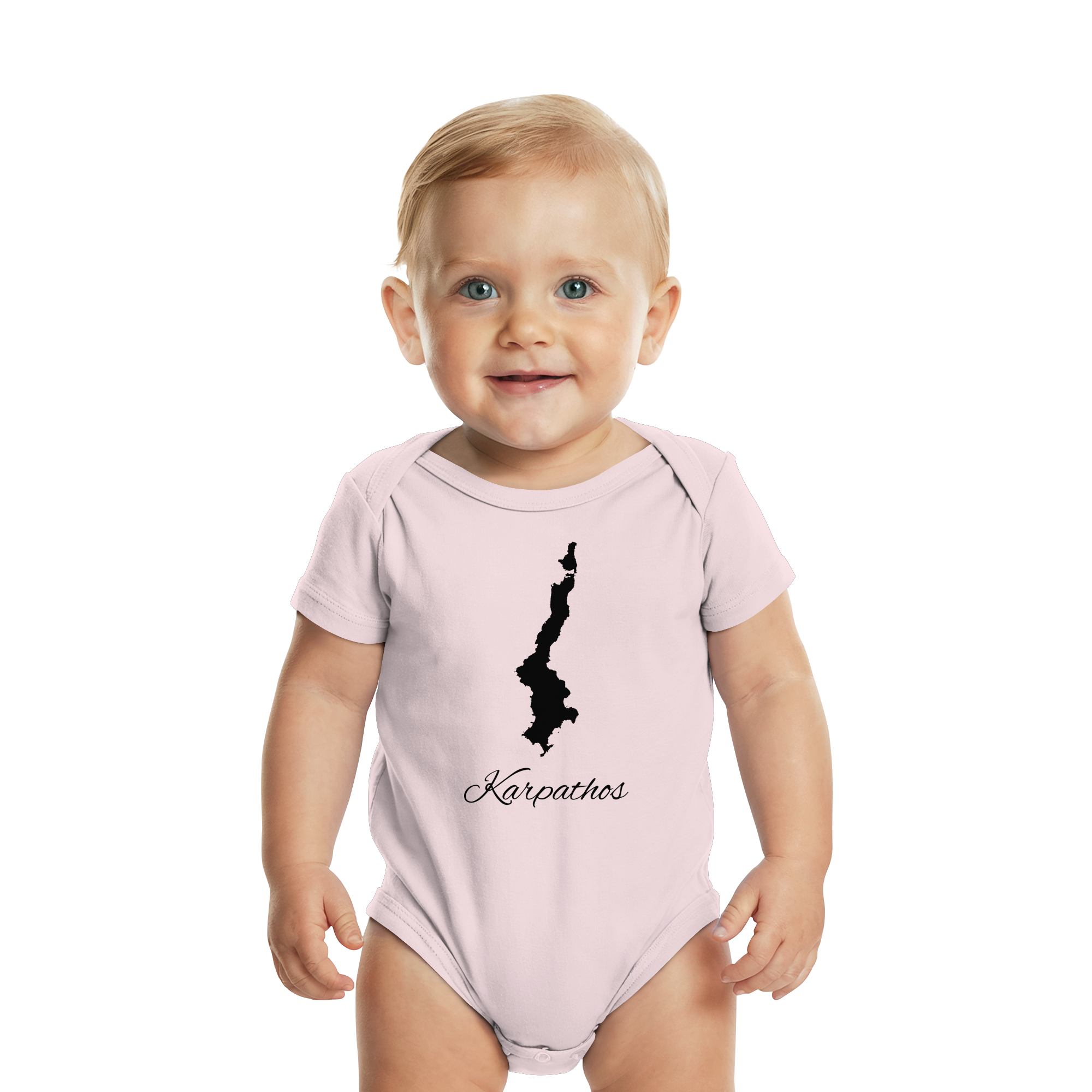 Karpathos Silhouette Griechenland - Organic Baby Bodysuit