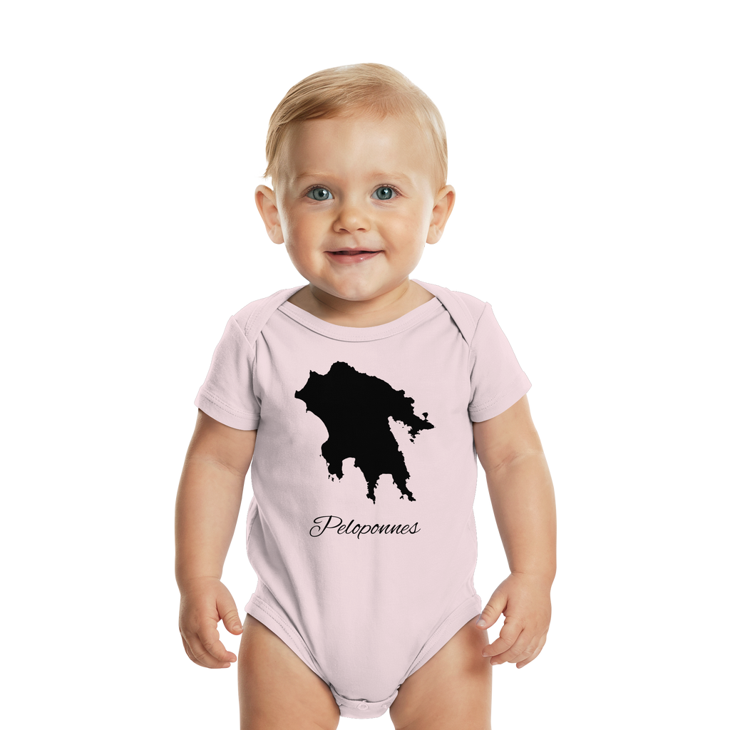 Peloponnes Silhouette Griechenland - Organic Baby Bodysuit