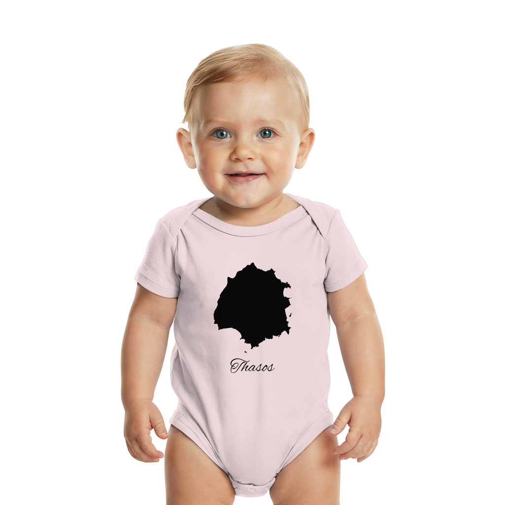 Thasos Silhouette Griechenland - Organic Baby Bodysuit