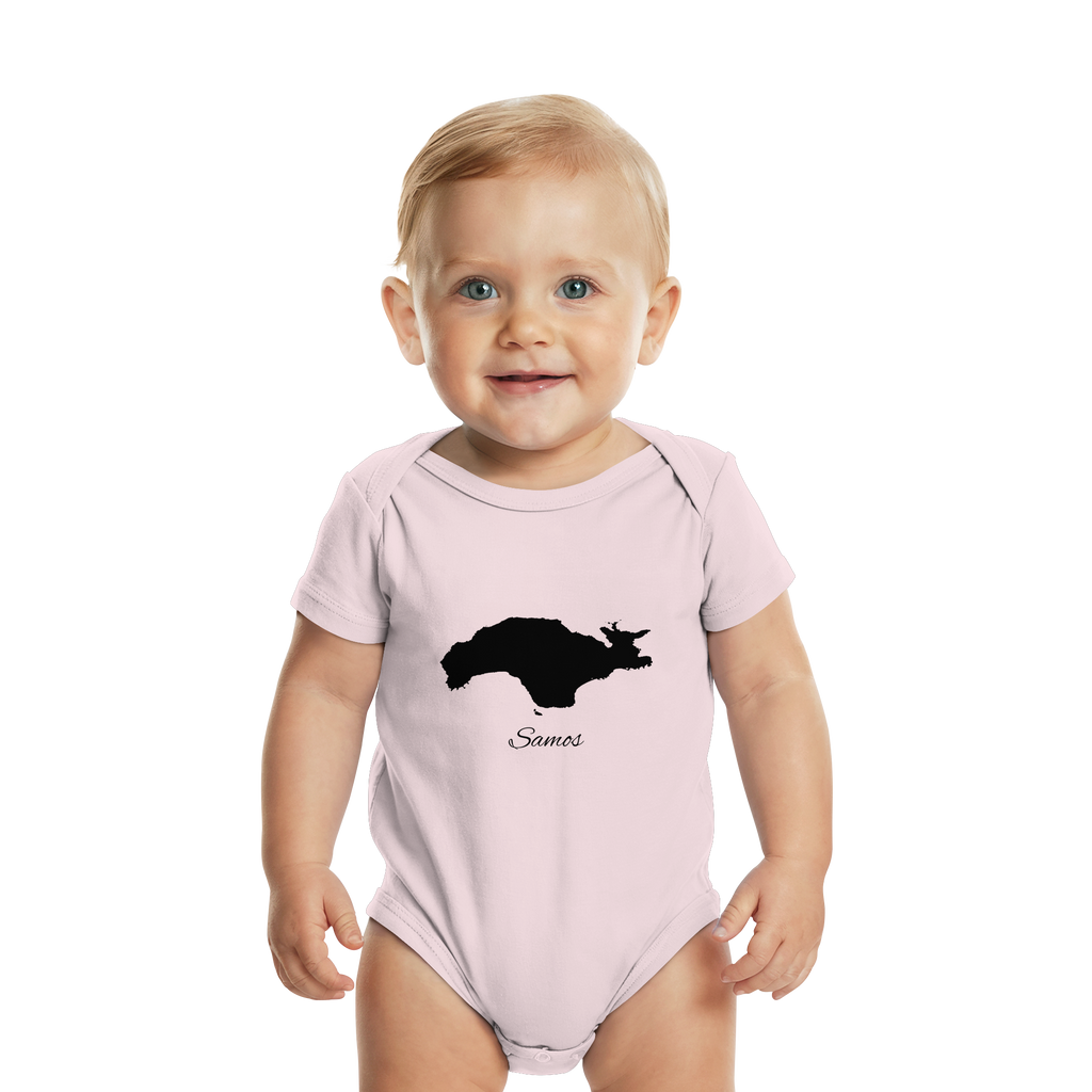 Samos Silhouette Griechenland - Organic Baby Bodysuit