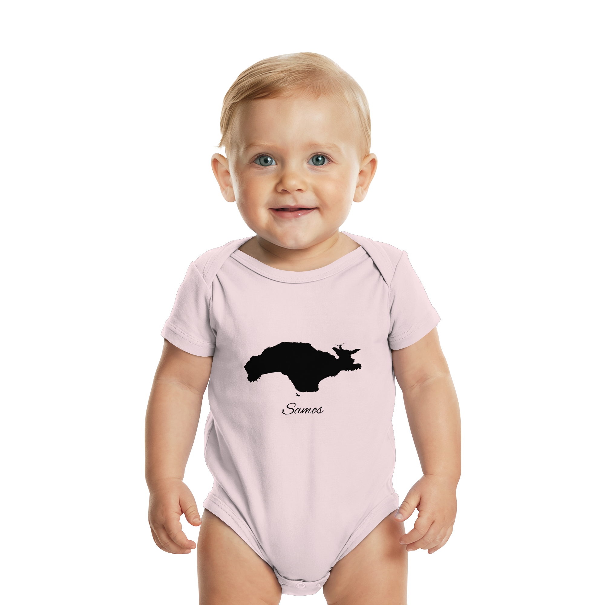 Samos Silhouette Griechenland - Organic Baby Bodysuit