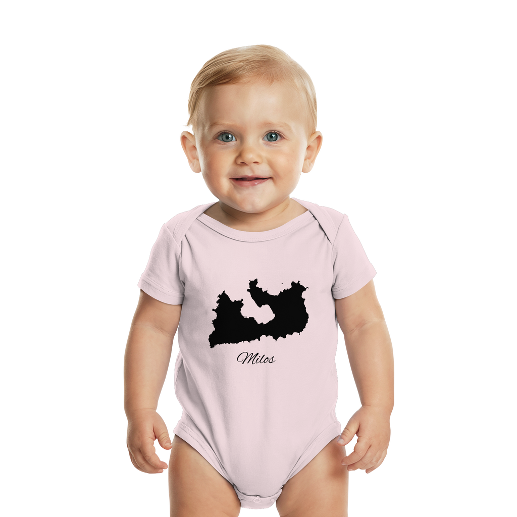 Milos Silhouette Griechenland - Organic Baby Bodysuit